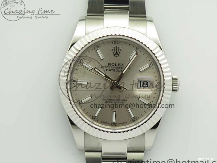 1229 DateJust II 126334 41mm SS BP Maker 1:1 Best Edition Silver Dial Fluted Bezel on Oyster Bracelet SunProtective 3326